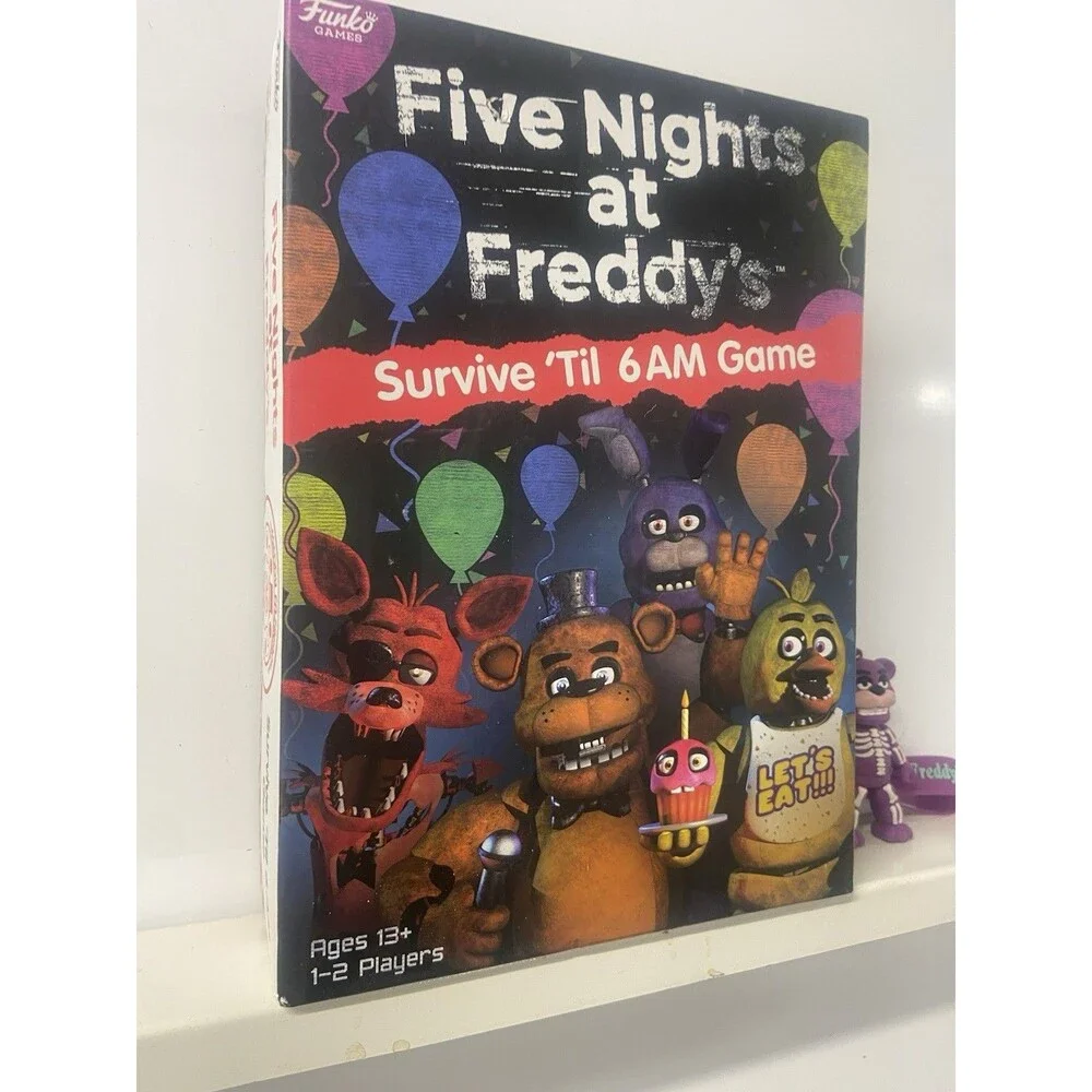 Five Nights At Freddy’s Survive Til 6 AM Game Plus Keychain Figure Combo